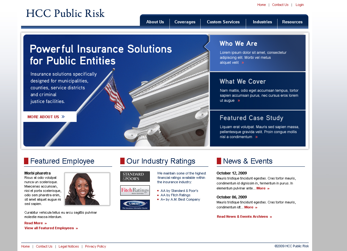 HCC Public Risk – Marketing Website